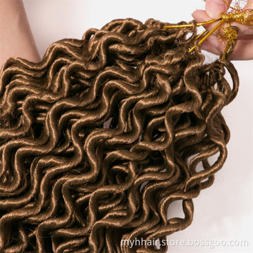 curly 16 inch Crochet Braid hair 75g/pack,24 strands/pack Synthetic Braiding Hair extensions Soft Dread Locks Crochet Braids
